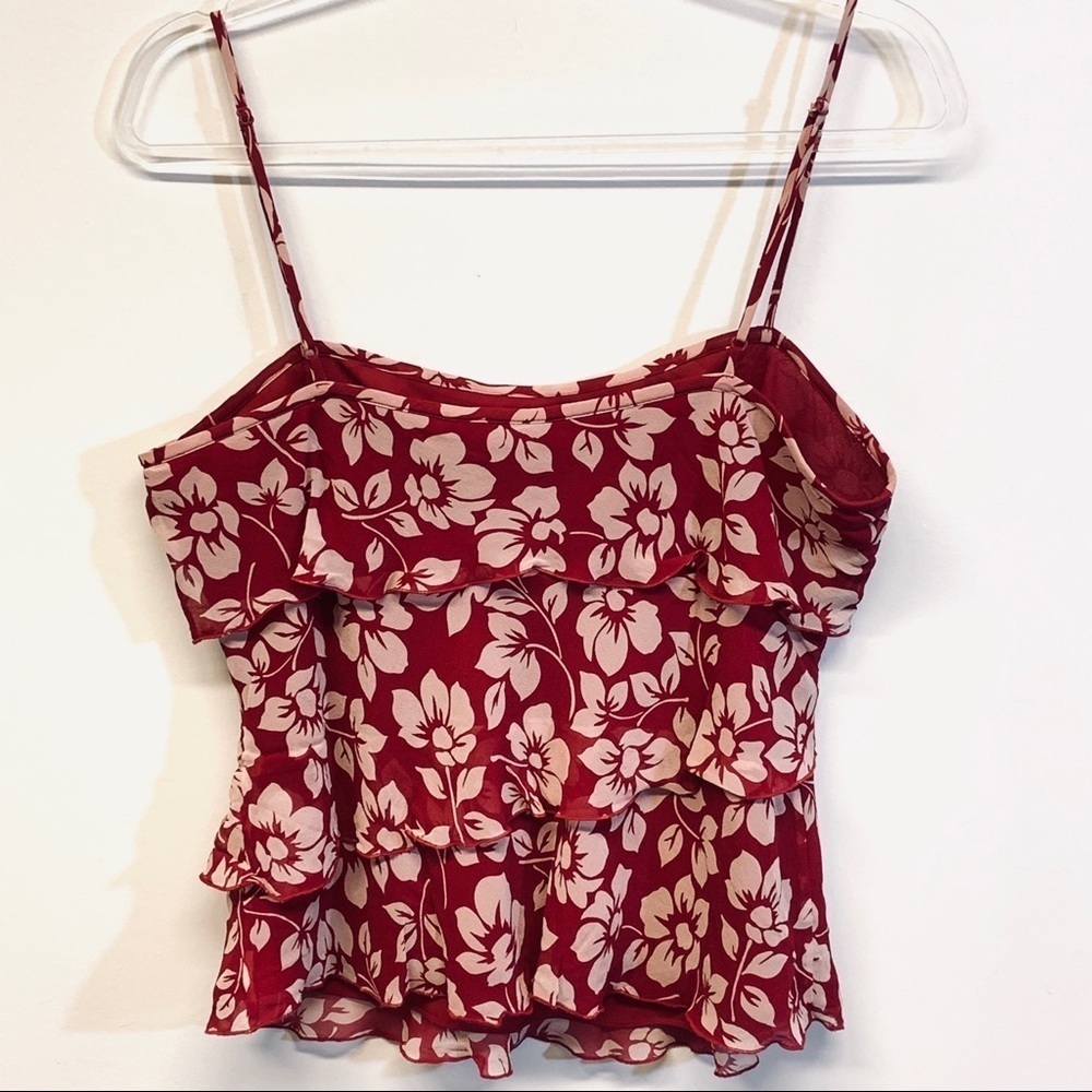 INC FLORAL BLOUSY TANK TOP - Picture 4 of 8